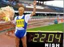 Kozo Haraguchi - Master’s 100 m Dash Champion   Photo: http://memebers.aol.com/win4sports.html